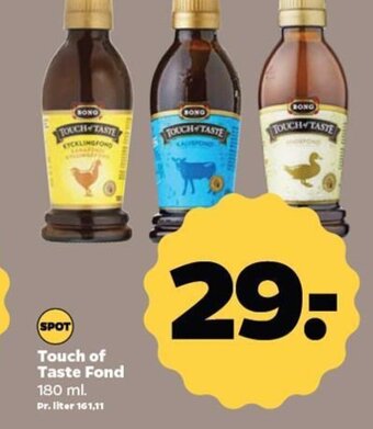 Netto Touch of Taste Fond 180 ml. tilbud
