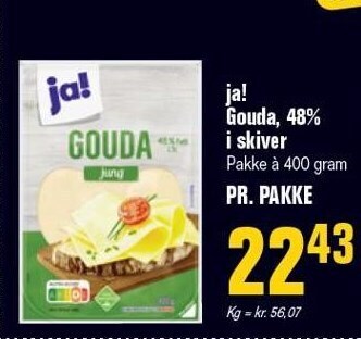 Poetzsch Padborg Ja! gouda, 48% i skiver tilbud