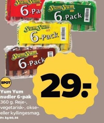 Yum Yum nudler 6-pak