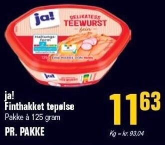 Poetzsch Padborg Ja! finthakket tepølse tilbud