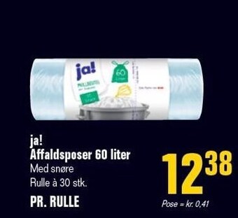 Poetzsch Padborg Ja! affaldsposer 60 liter tilbud