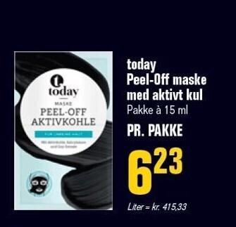 Today peel-off maske med aktivt kul