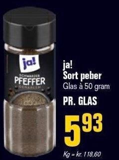 Poetzsch Padborg Ja! sort peber tilbud