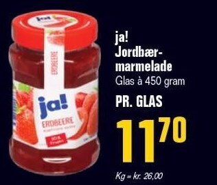 Poetzsch Padborg Ja! jordbærmarmelade tilbud