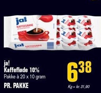 Poetzsch Padborg Ja! kaffefløde 10% tilbud