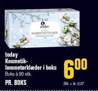 Poetzsch Padborg Today kosmetiklommetørklæder i boks tilbud