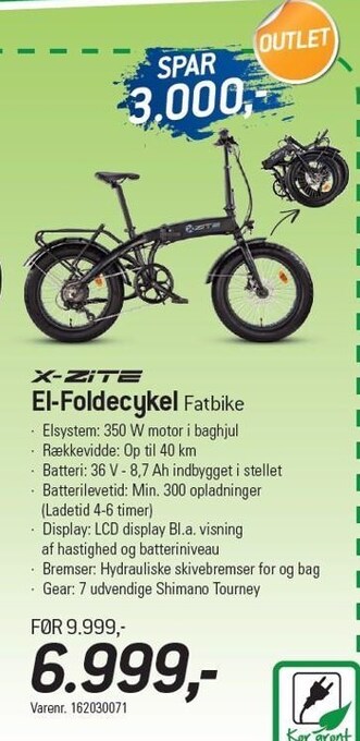 X-zite el-foldecykel fatbike