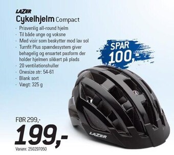 Thansen Lazer cykelhjelm compact tilbud