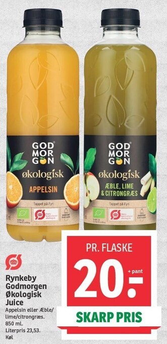 SPAR Rynkeby godmorgen økologisk juice tilbud