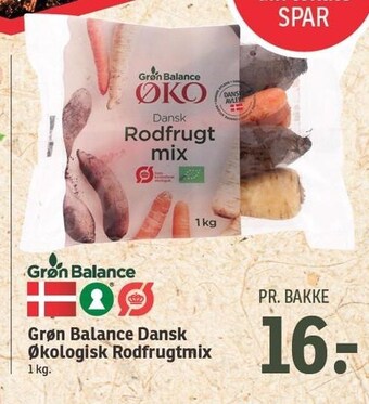 SPAR Grøn balance dansk økologisk rodfrugtmix tilbud