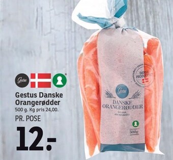 Gestus danske orangerødder