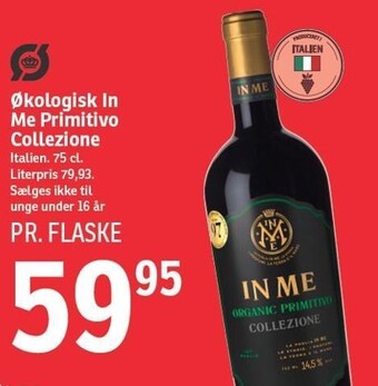 Økologisk in me primitivo collezione