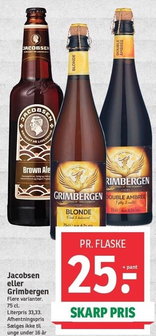 SPAR Jacobsen eller grimbergen tilbud