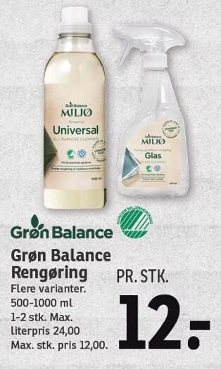 SPAR Grøn balance rengøring tilbud