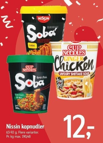Føtex Nissin kopnudler tilbud