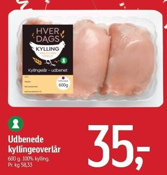 Føtex Udbenede kyllingeoverlår tilbud