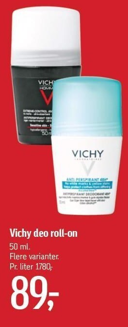 Føtex Vichy deo roll-on tilbud