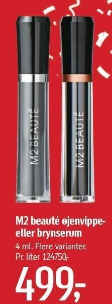 Føtex M2 beauté øjenvippe eller brynserum tilbud