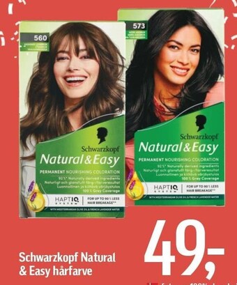 Føtex Schwarzkopf natural & easy hårfarve tilbud