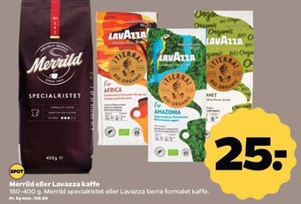 Netto Merrild eller Lavazza kaffe tilbud