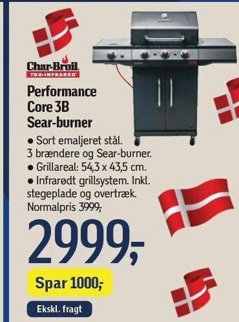 Føtex Char-broil performance core 3b sear-burner tilbud