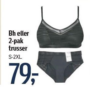 Føtex Bh eller 2-pak trusser tilbud