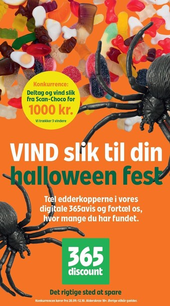 Coop 365 Vind slik til din halloween fest tilbud