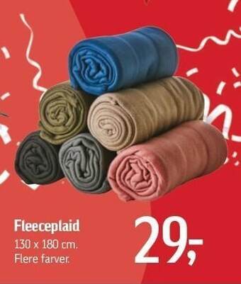 Føtex Fleeceplaid tilbud