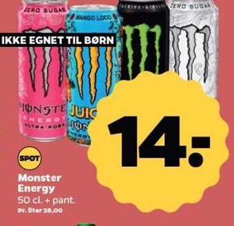 Netto Monster Energy 50 cl. + pant. tilbud