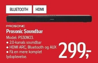 Føtex Prosonic soundbar tilbud
