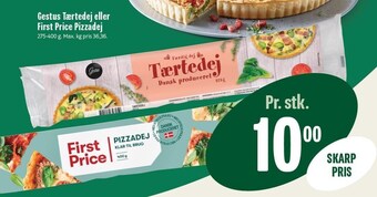 Gestus tærtedej eller first price pizzadej