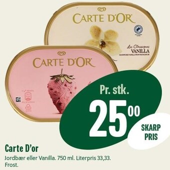 Min Købmand Carte d'or tilbud