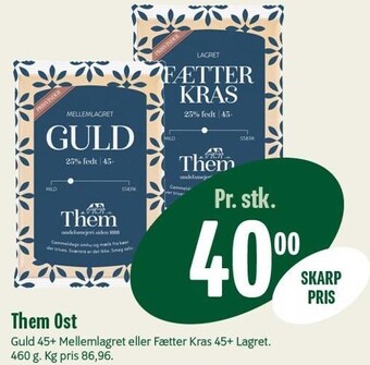 Min Købmand Them ost tilbud