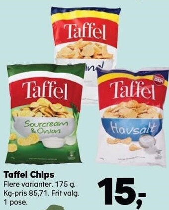 Kvickly Taffel chips tilbud