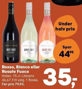 Kvickly Rosso, bianco eller rosato fuoco tilbud