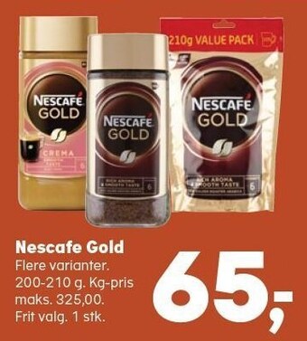 Kvickly Nescafe gold tilbud