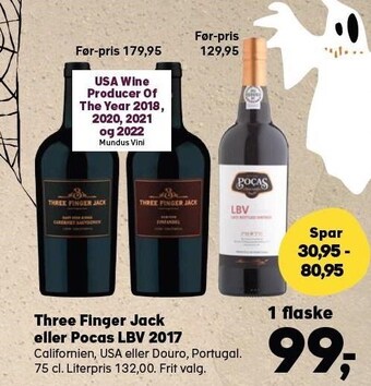 Kvickly Three finger jack eller pocas lbv 2017 tilbud