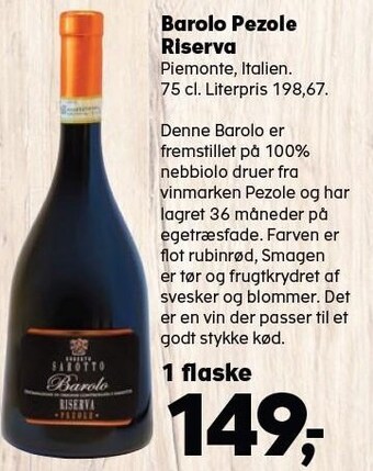 Barolo pezole riserva