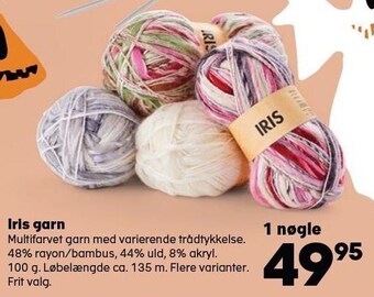Kvickly Iris garn tilbud