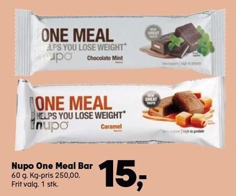 Kvickly Nupo one meal bar tilbud