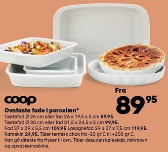 Kvickly Ovnfaste fade i porcelæn tilbud