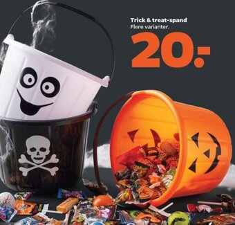 Trick & treat-spand Flere varianter.