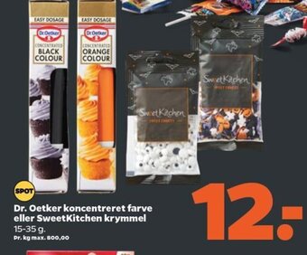 Dr. Oetker koncentreret farve eller SweetKitchen krymmel
