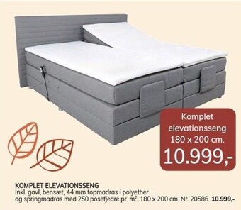 Daells Bolighus Komplet elevationsseng tilbud