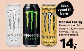 Kvickly Monster energy tilbud