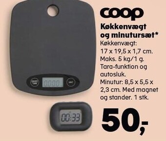 Kvickly Køkkenvægt og minutursæt tilbud