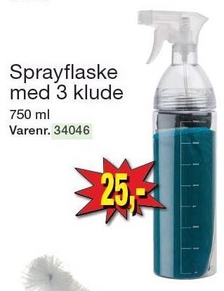Harald Nyborg Sprayflaske med 3 klude tilbud