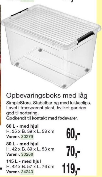 Harald Nyborg Opbevaringsboks med låg tilbud