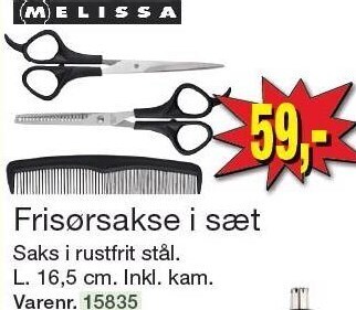 Harald Nyborg Frisørsakse i sæt tilbud