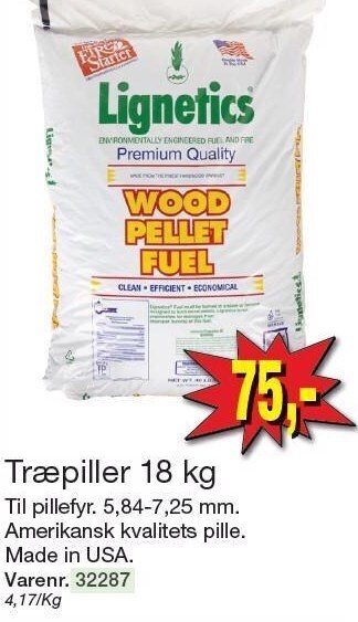 Træpiller 18 kg